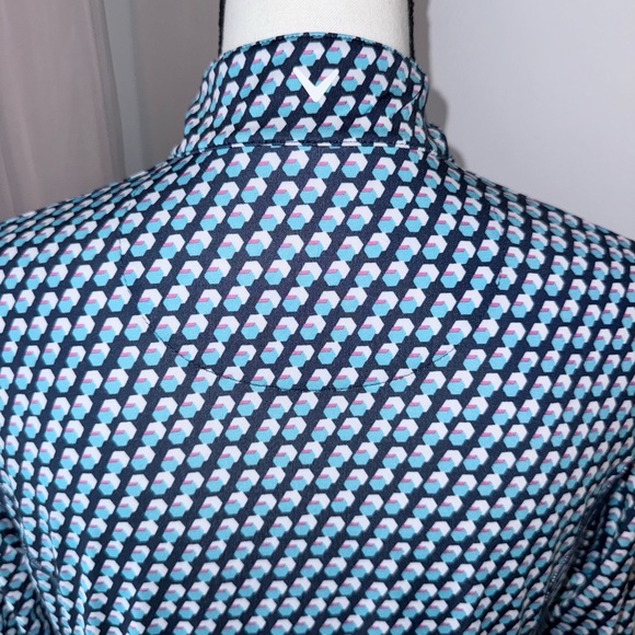 CALLAWAY Weather series Geo Hexagon 1/2 zip Golf pullover women’s size small - Picture 4 of 11